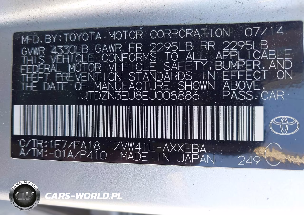 2014 Toyota Prius V Two VIN:JTDZN3EU8EJ008886 - 9