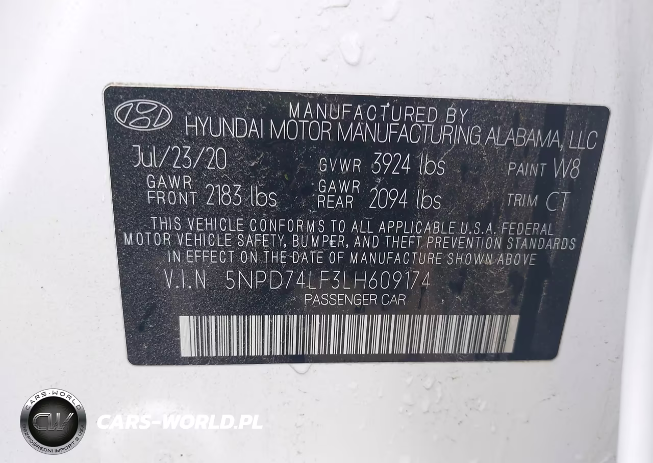 2020 Hyundai Elantra Se VIN:5NPD74LF3LH609174 - 9