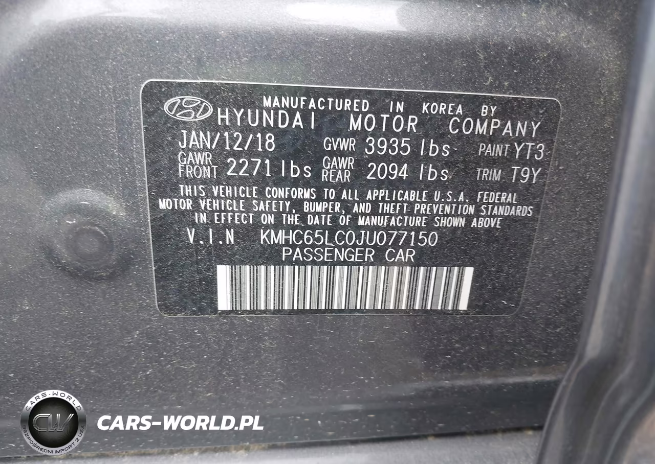 2018 Hyundai Ioniq Hybrid Blue VIN:KMHC65LC0JU077150 - 9