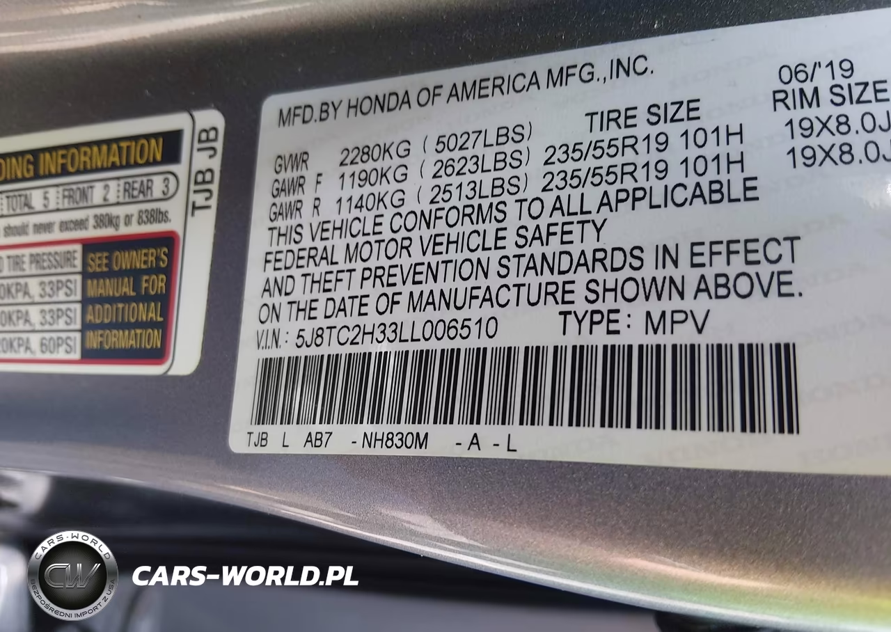 2020 Acura Rdx Standard VIN:5J8TC2H33LL006510 - 9