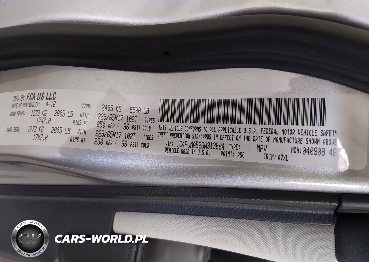 2016 Jeep Cherokee Sport VIN:1C4PJMAB2GW313884 - 9