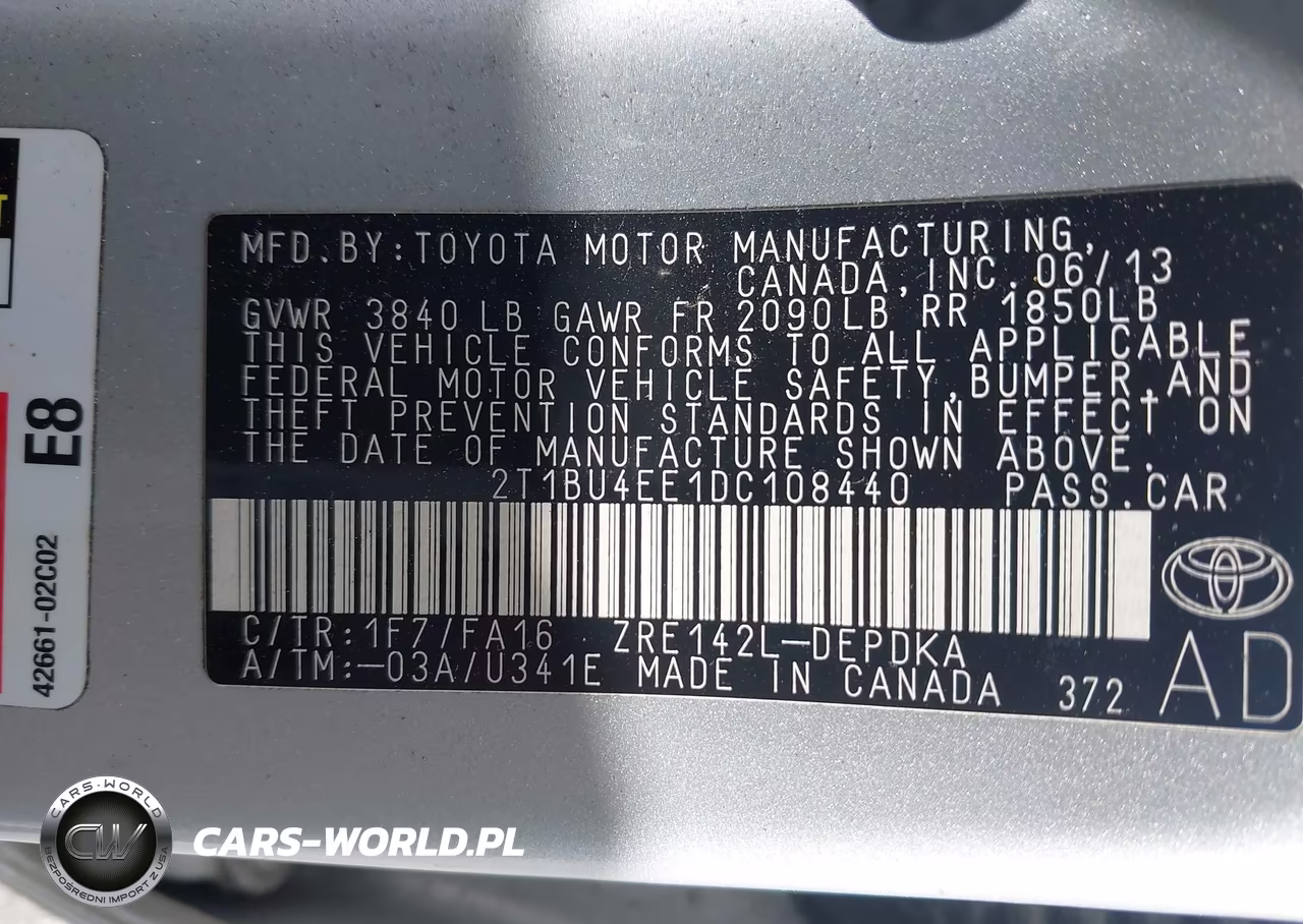 2013 Toyota Corolla L VIN:2T1BU4EE1DC108440 - 9