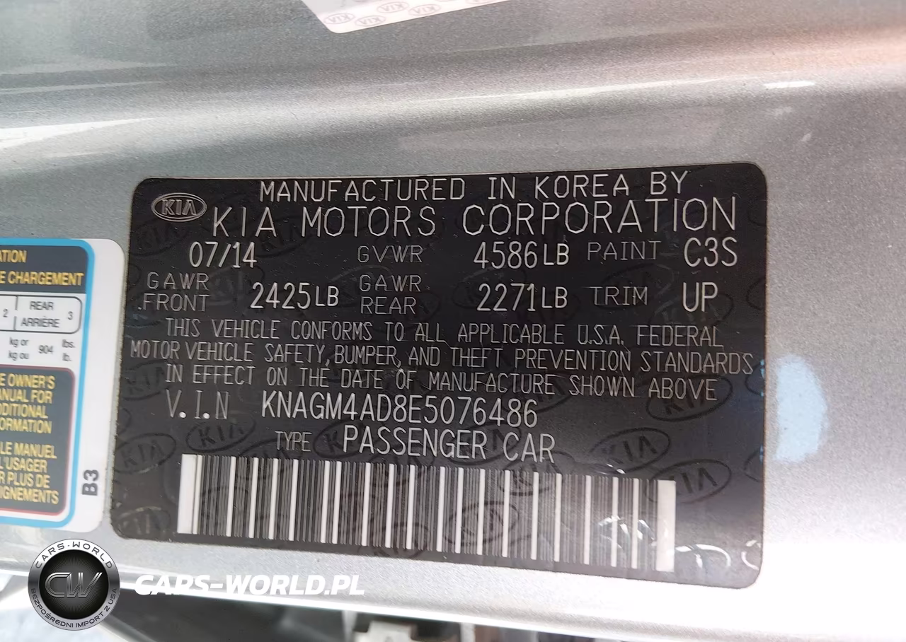 2014 Kia Optima Hybrid Lx VIN:KNAGM4AD8E5076486 - 9