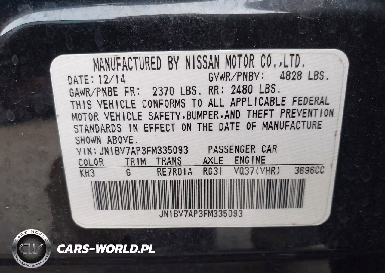2015 Infiniti Q50 Premium VIN:JN1BV7AP3FM335093 - 9