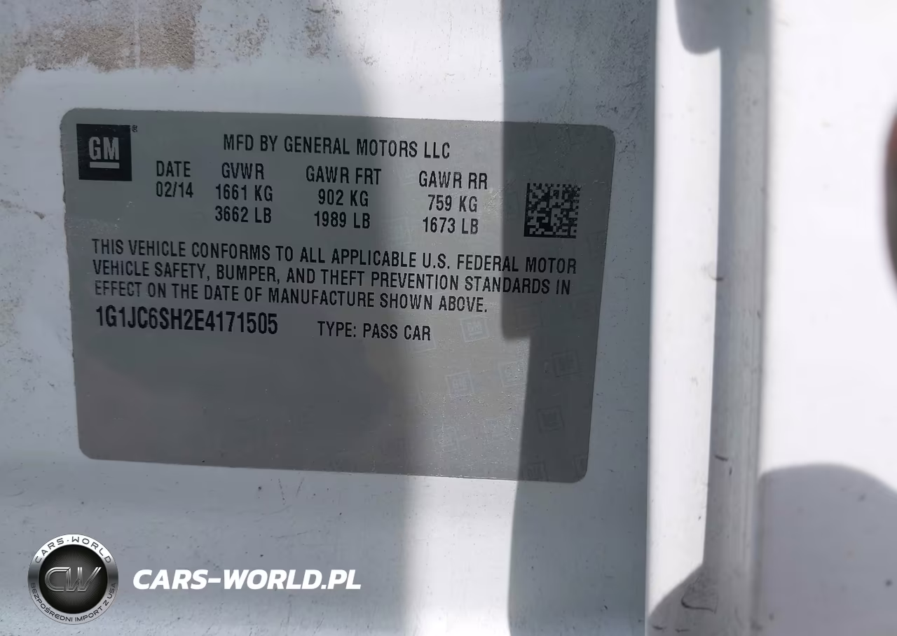 2014 Chevrolet Sonic Lt Auto VIN:1G1JC6SH2E4171505 - 9