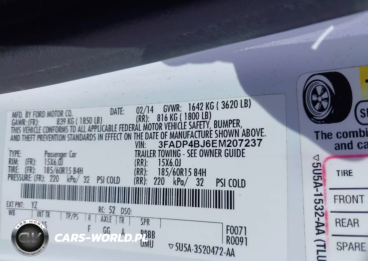 2014 Ford Fiesta Se VIN:3FADP4BJ6EM207237 - 9