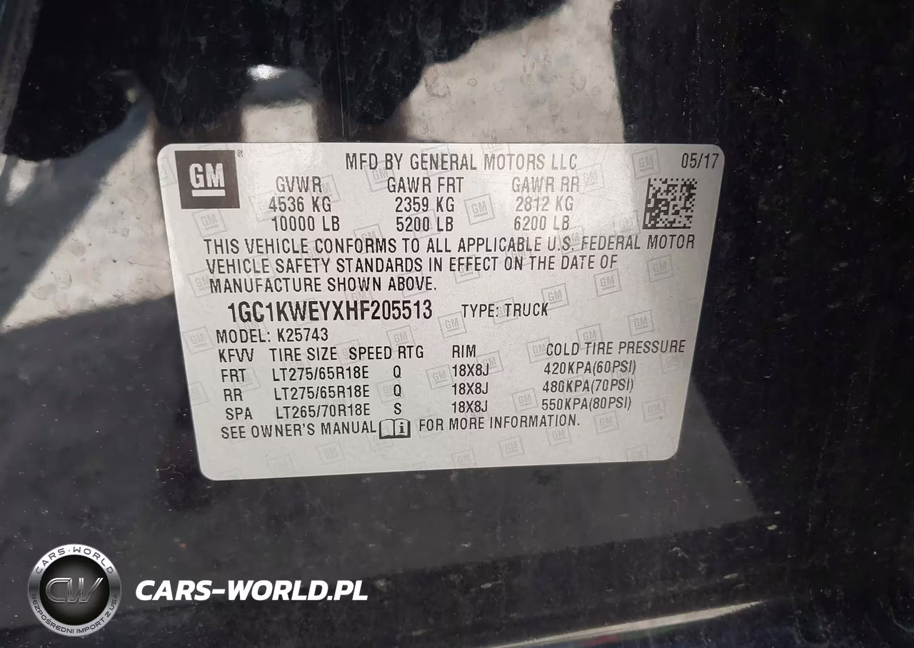 2017 Chevrolet Silverado 2500Hd Ltz VIN:1GC1KWEYXHF205513 - 9