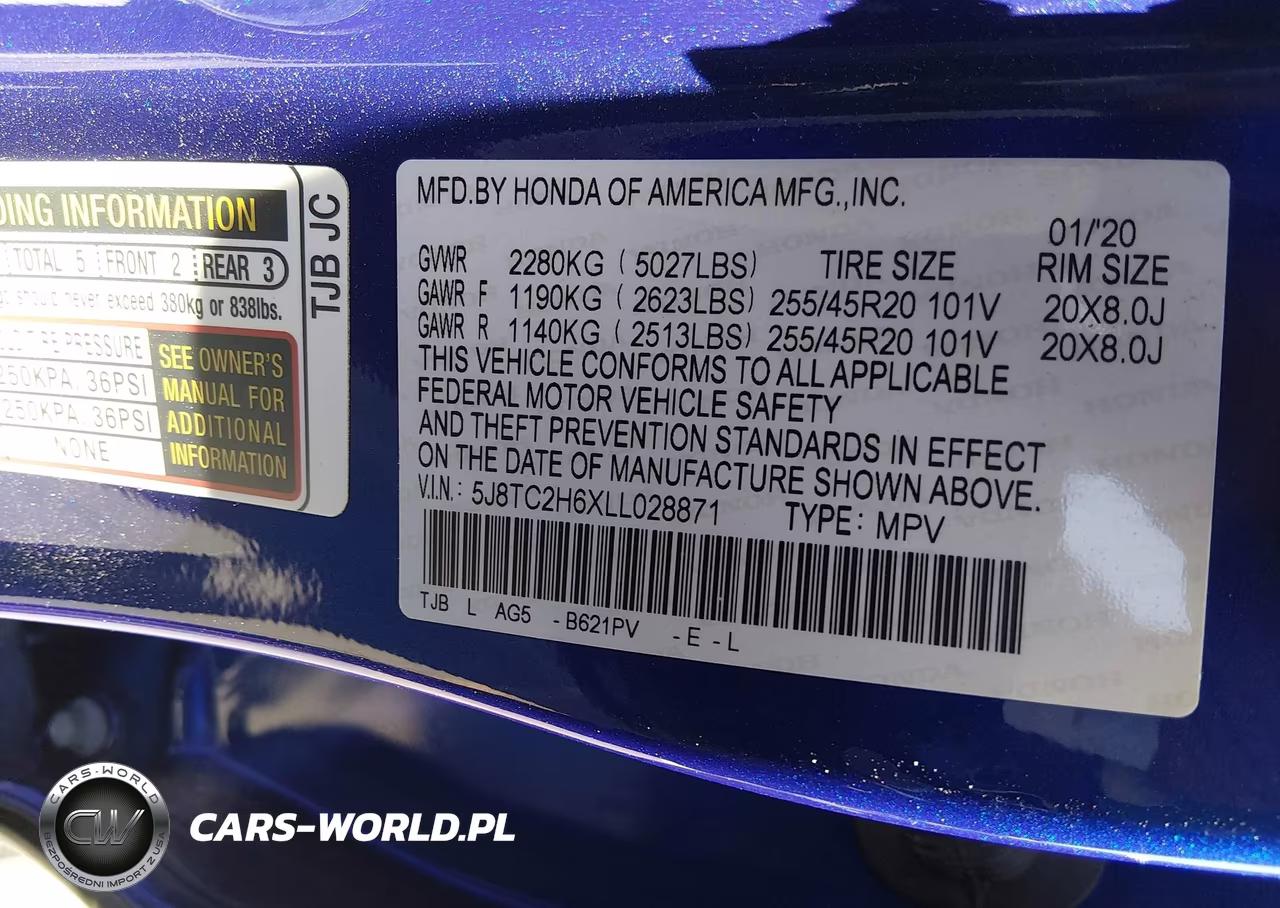 2020 Acura Rdx A-Spec Package VIN:5J8TC2H6XLL028871 - 9