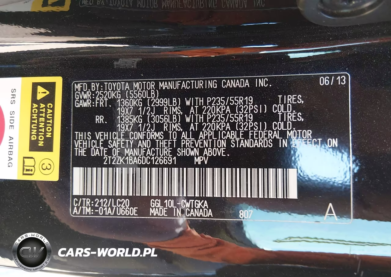 2013 Lexus Rx 350 VIN:2T2ZK1BA6DC126691 - 9