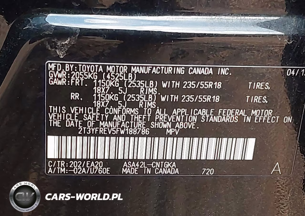2015 Toyota Rav4 Limited VIN:2T3YFREV5FW188786 - 9