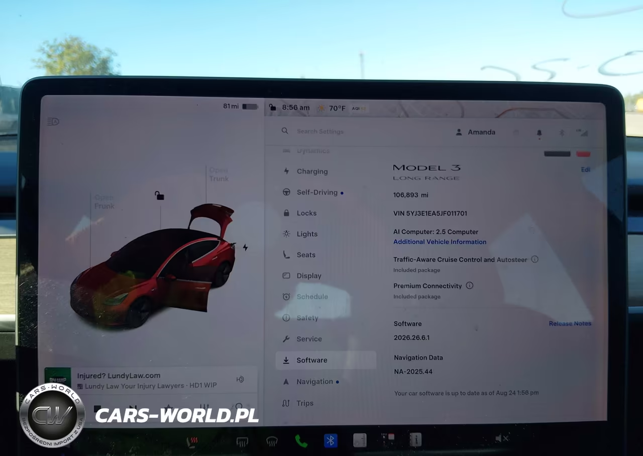 2018 Tesla Model 3 Long Range-Mid Range VIN:5YJ3E1EA5JF011701 - 7