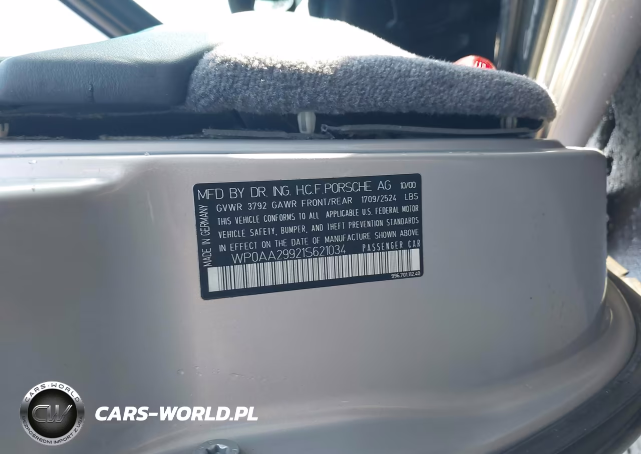 2001 Porsche 911 Carrera-Carrera 4 VIN:WP0AA29921S621034 - 9