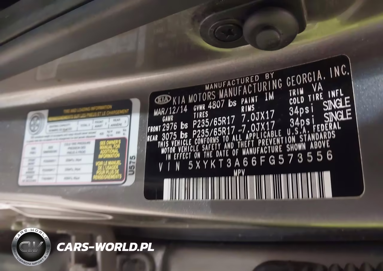 2015 Kia Sorento Lx VIN:5XYKT3A66FG573556 - 9