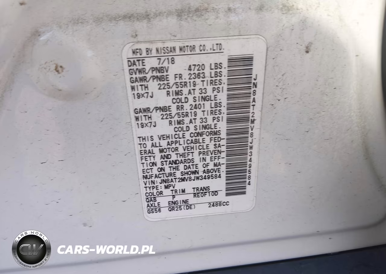 2018 Nissan Rogue Sl VIN:JN8AT2MV8JW349584 - 9