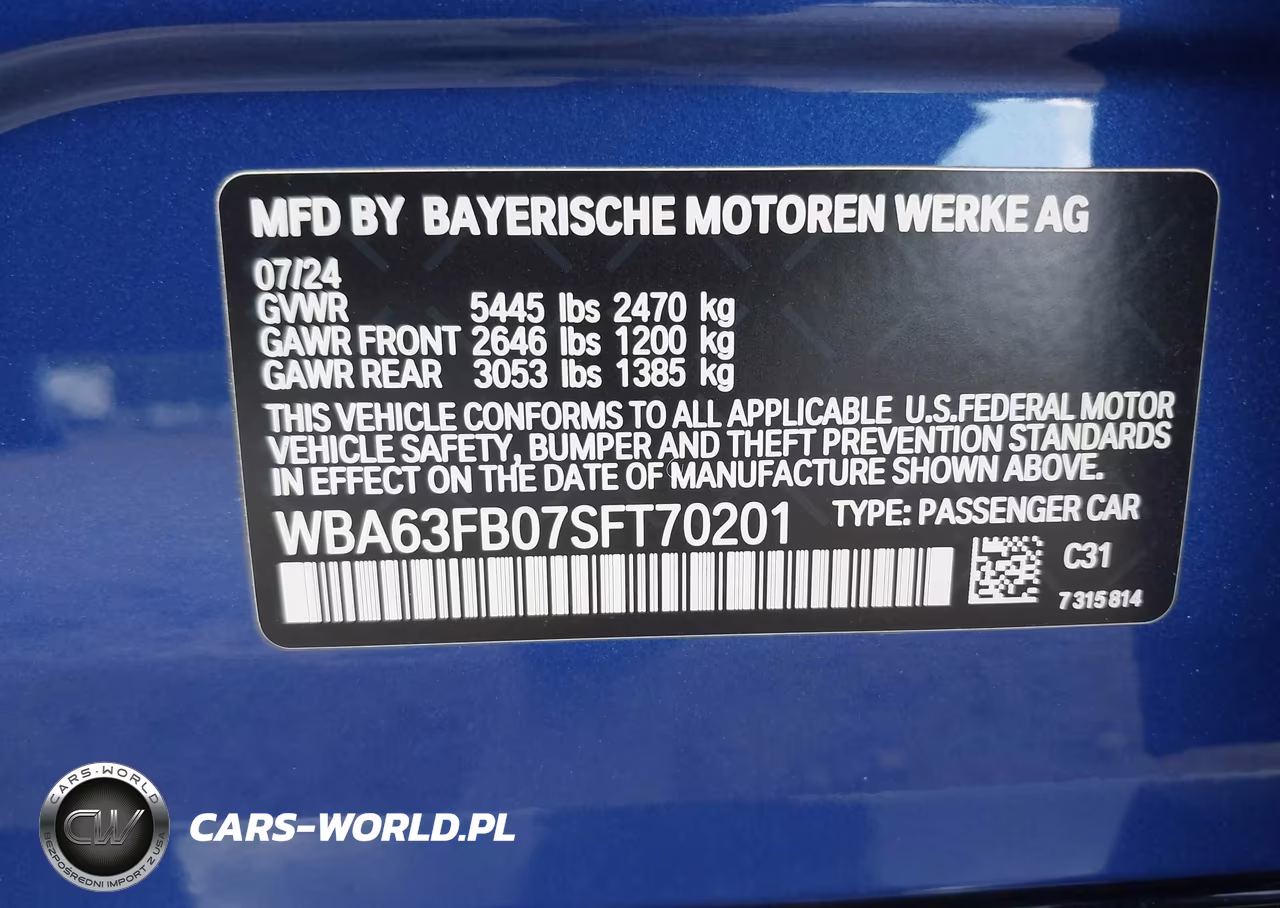 2025 BMW M440I Gran Coupe xDrive VIN:WBA63FB07SFT70201 - 9