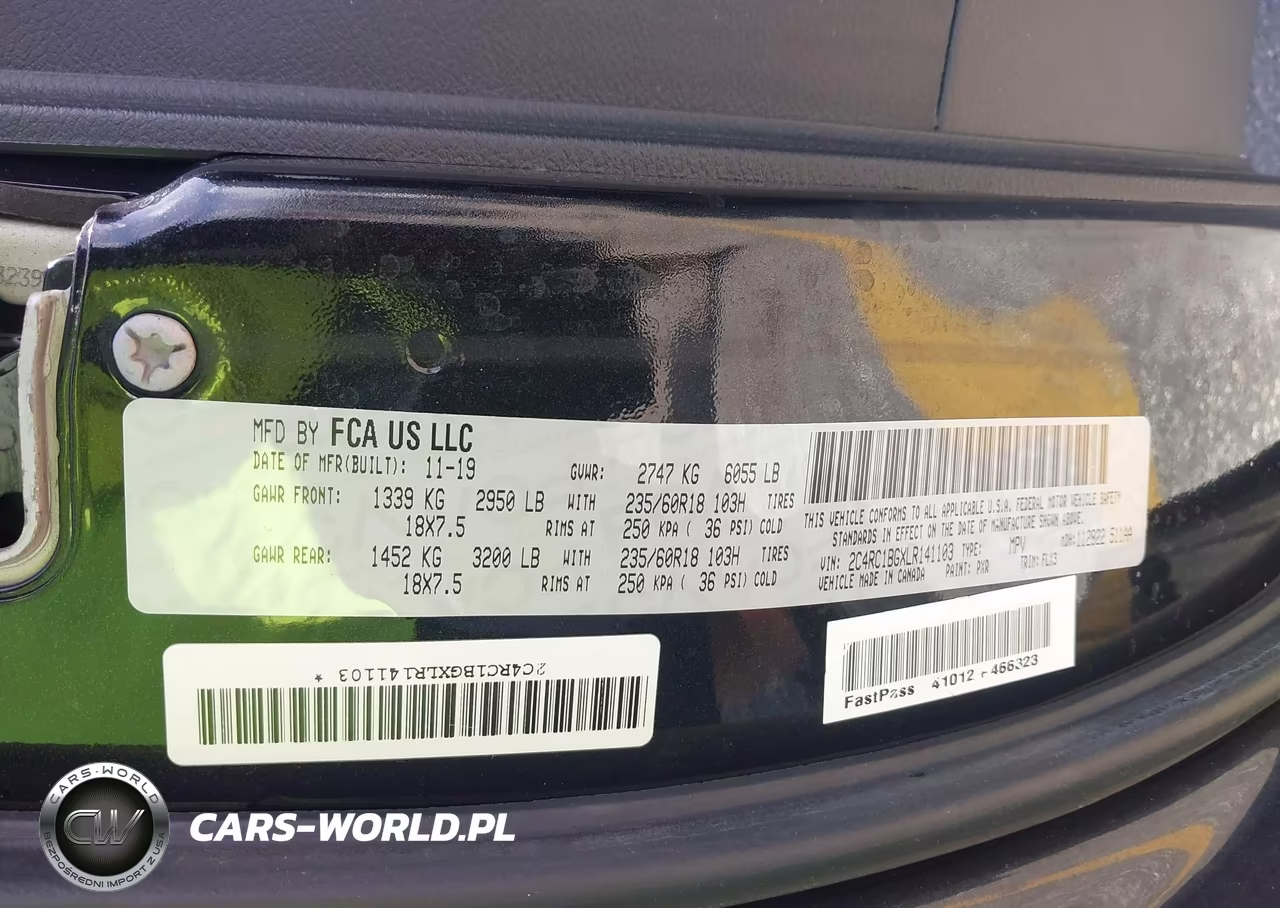 2020 Chrysler Pacifica Touring L VIN:2C4RC1BGXLR141103 - 9