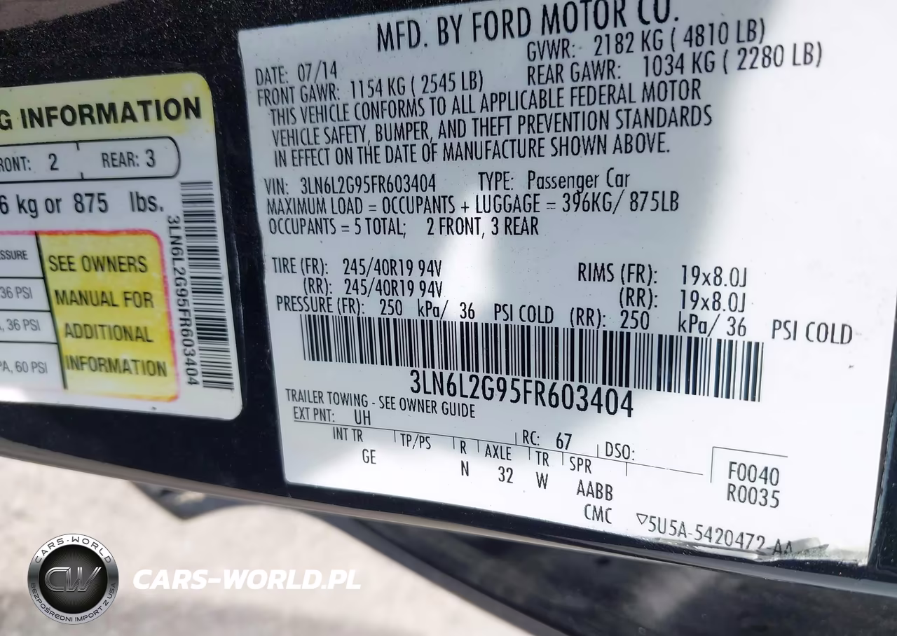 2015 Lincoln Mkz VIN:3LN6L2G95FR603404 - 9
