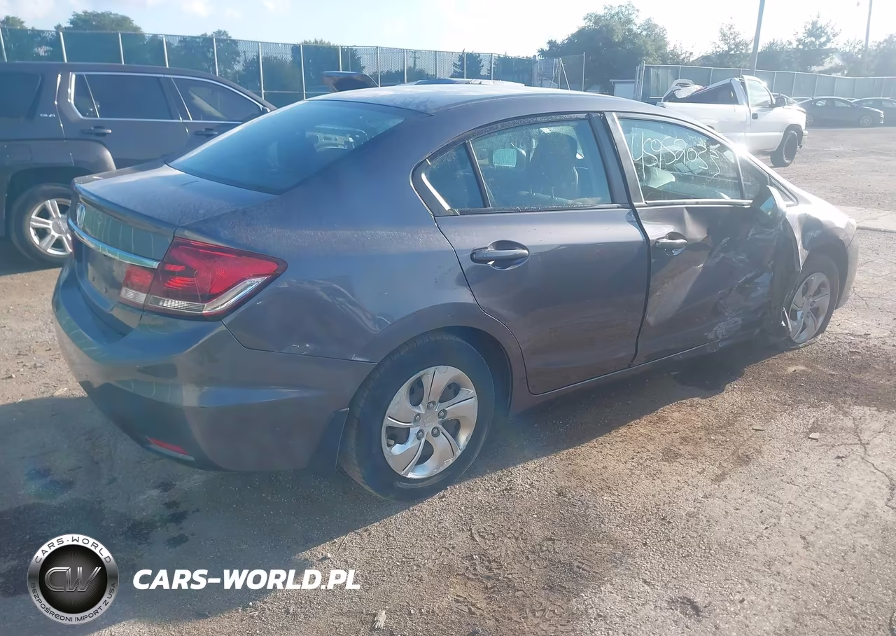 2015 Honda Civic Lx VIN:19XFB2F56FE045432 - 4