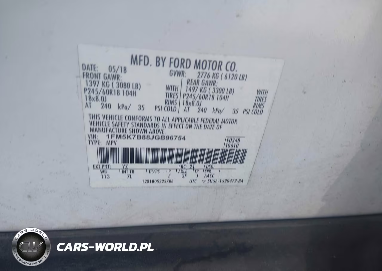 2018 Ford Explorer VIN:1FM5K7B88JGB96754 - 9