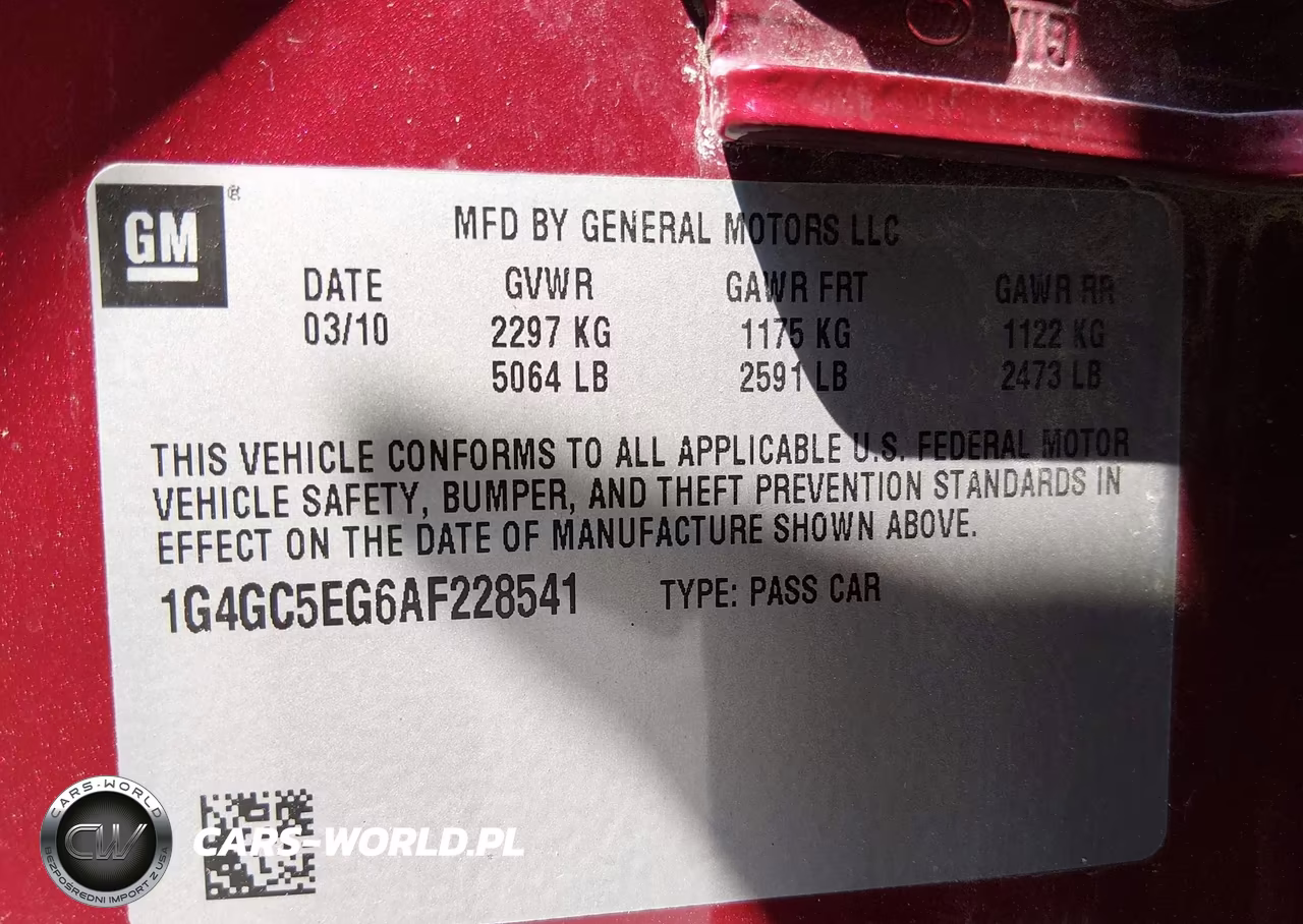 2010 Buick Lacrosse Cxl VIN:1G4GC5EG6AF228541 - 9