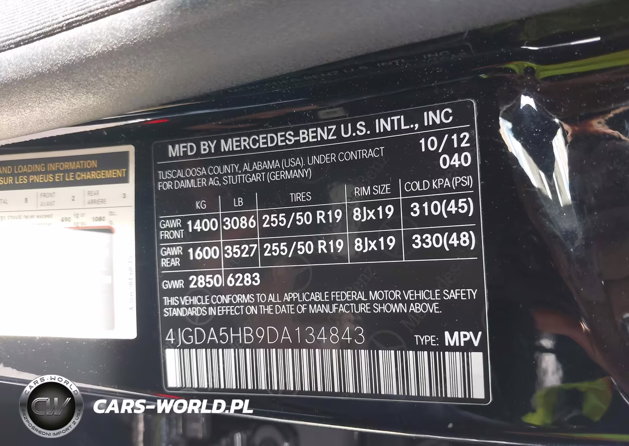 2013 Mercedes-Benz Ml 350 4Matic VIN:4JGDA5HB9DA134843 - 9