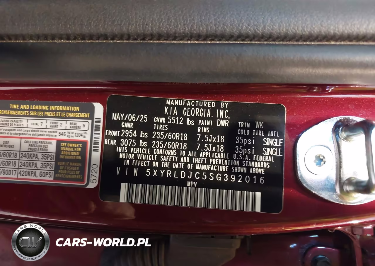 2025 Kia Sorento S VIN:5XYRLDJC5SG392016 - 9