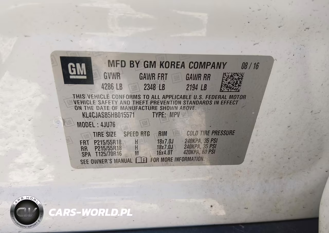 2017 Buick Encore Preferred VIN:KL4CJASB5HB015571 - 9