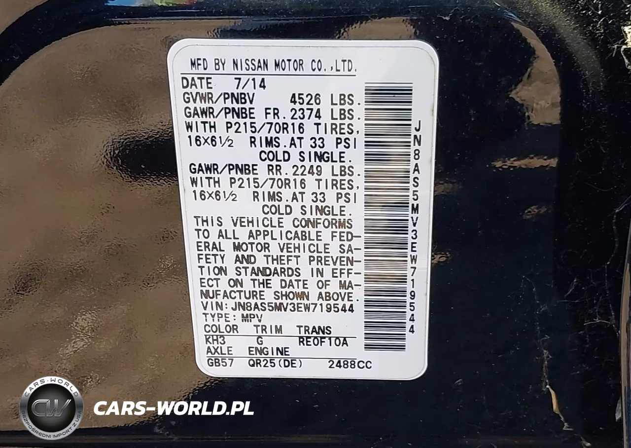 2014 Nissan Rogue Select S VIN:JN8AS5MV3EW719544 - 9