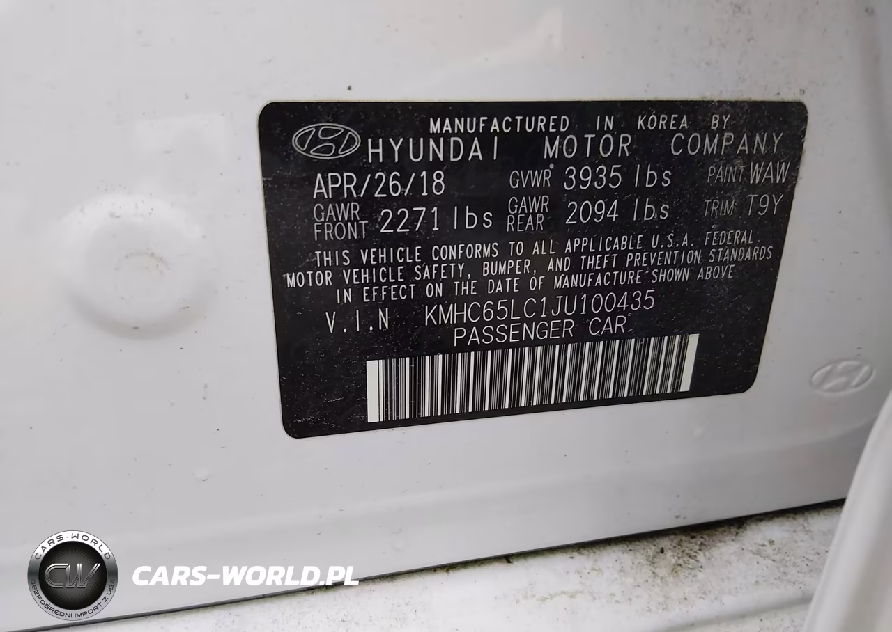 2018 Hyundai Ioniq Hybrid Blue VIN:KMHC65LC1JU100435 - 9