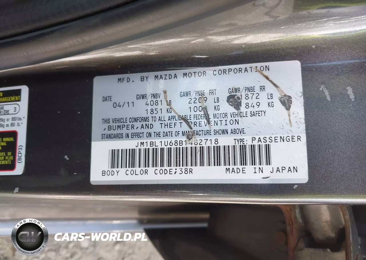 2011 Mazda Mazda3 S Sport VIN:JM1BL1U68B1482718 - 9