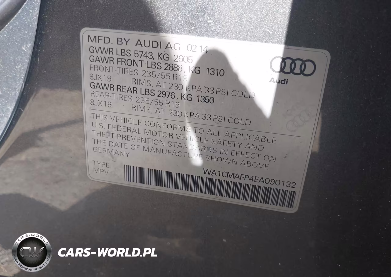 2014 Audi Q5 3.0 Tdi Premium Plus VIN:WA1CMAFP4EA090132 - 9