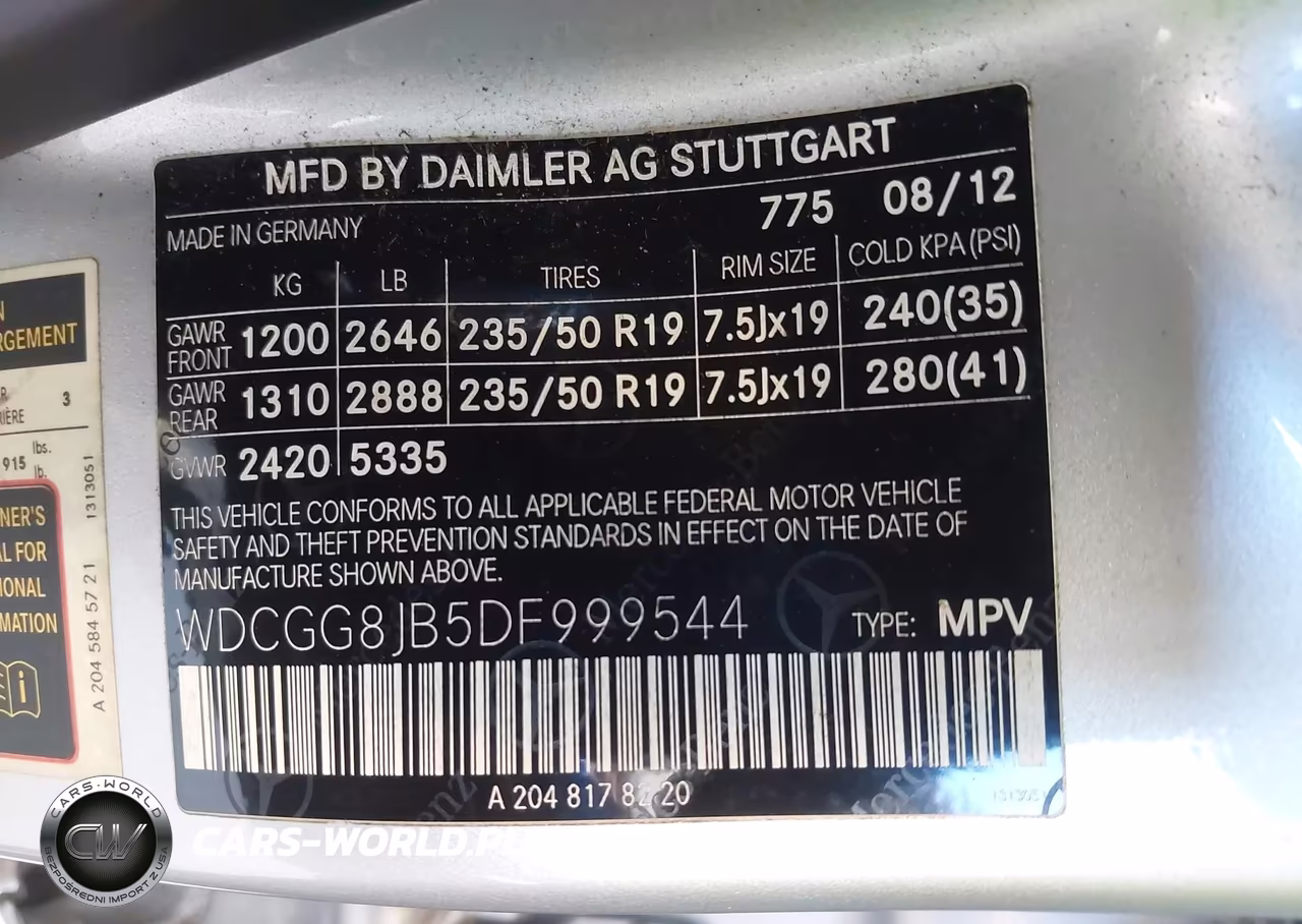 2013 Mercedes-Benz Glk 350 4Matic VIN:WDCGG8JB5DF999544 - 9
