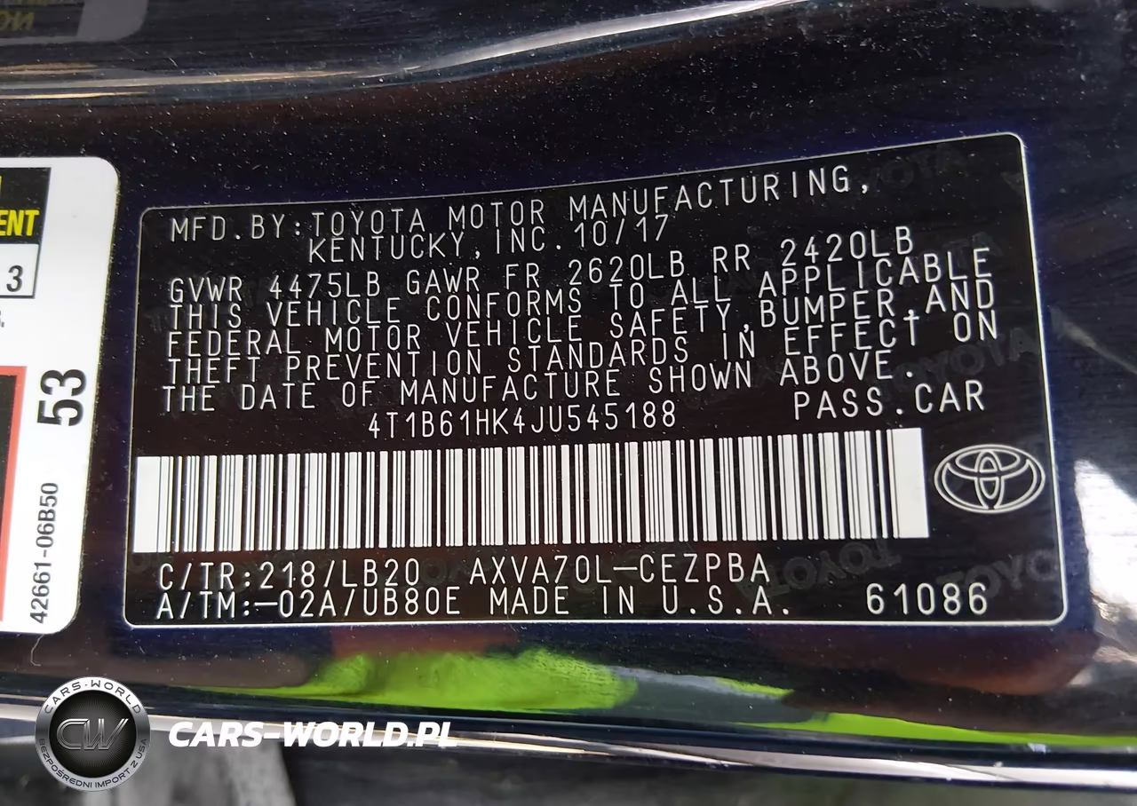 2018 Toyota Camry Xse VIN:4T1B61HK4JU545188 - 9
