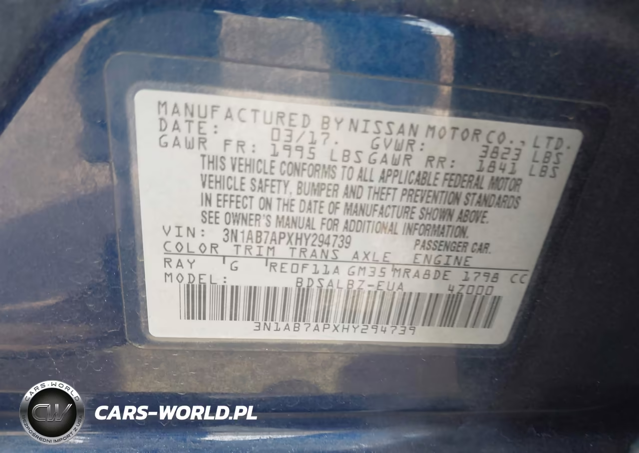 2017 Nissan Sentra S VIN:3N1AB7APXHY294739 - 9