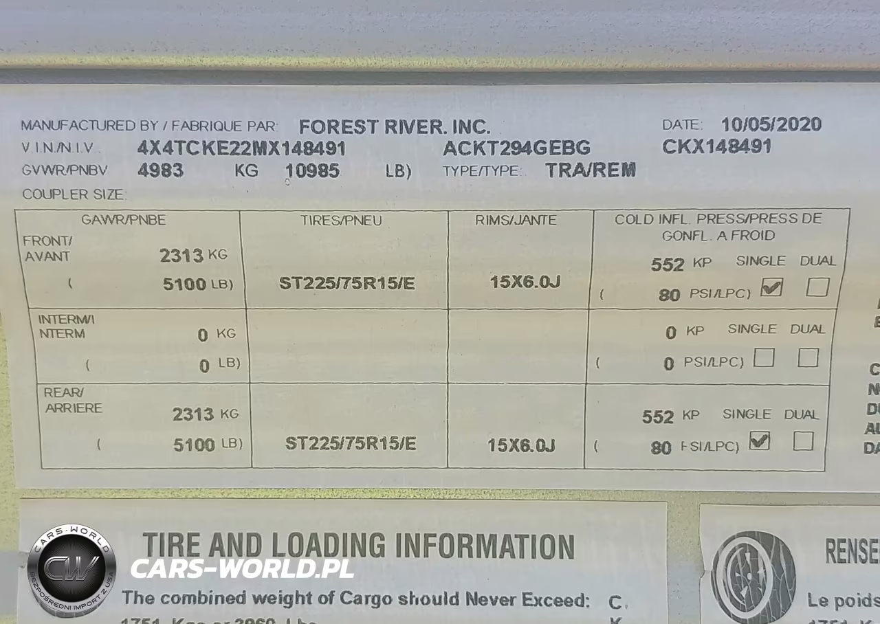 2021 Forest River Cherokee VIN:4X4TCKE22MX148491 - 9