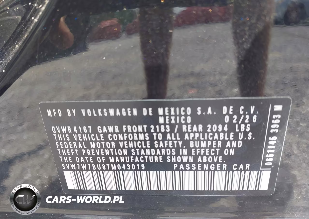 2026 Volkswagen Jetta Se VIN:3VW7W7BU8TM043019 - 9