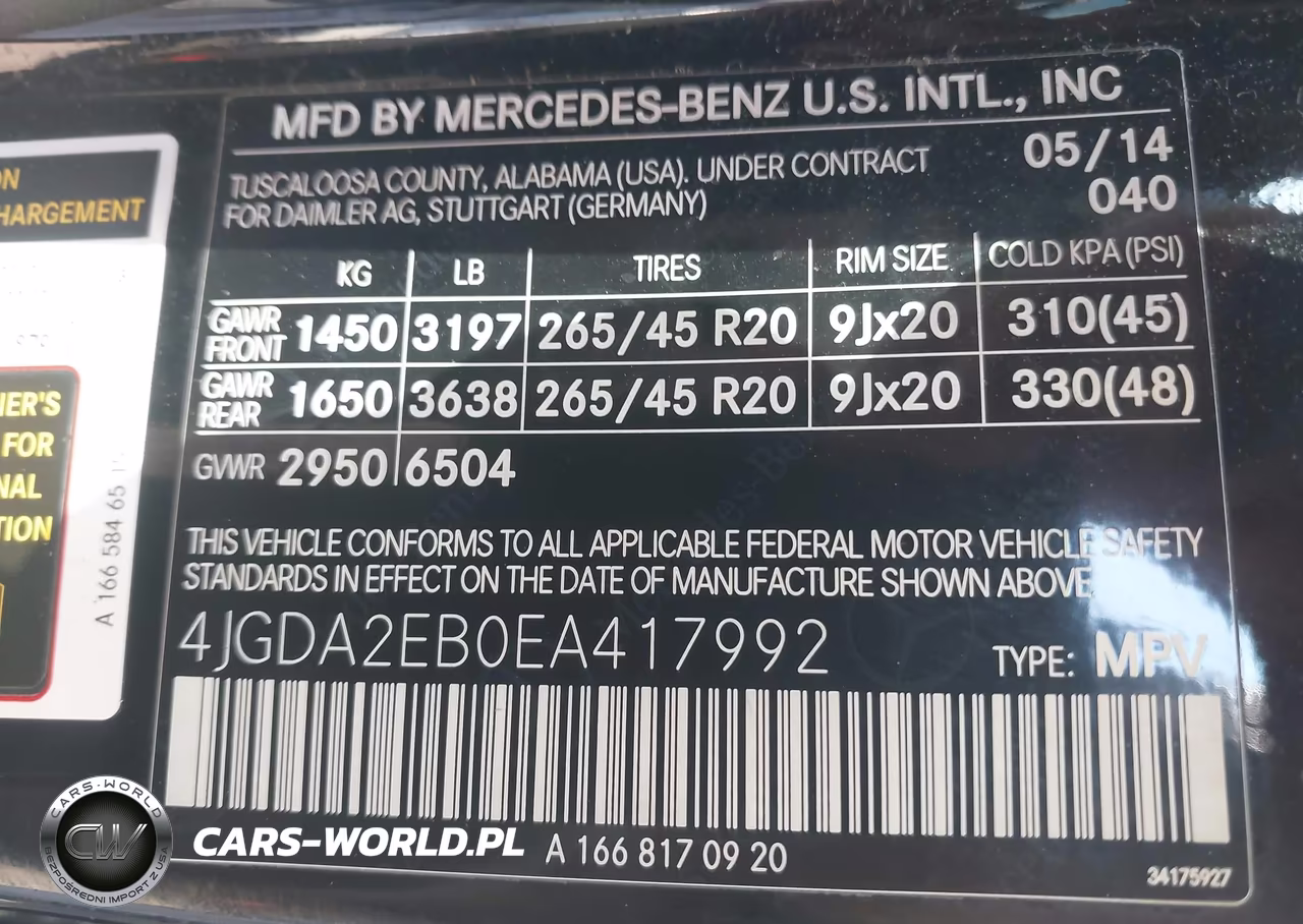 2014 Mercedes-Benz Ml 350 Bluetec 4Matic VIN:4JGDA2EB0EA417992 - 9