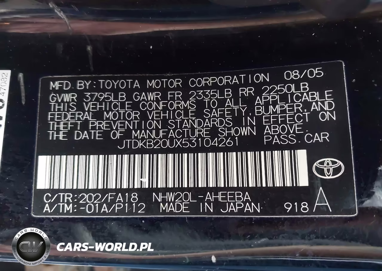 2005 Toyota Prius VIN:JTDKB20UX53104261 - 9