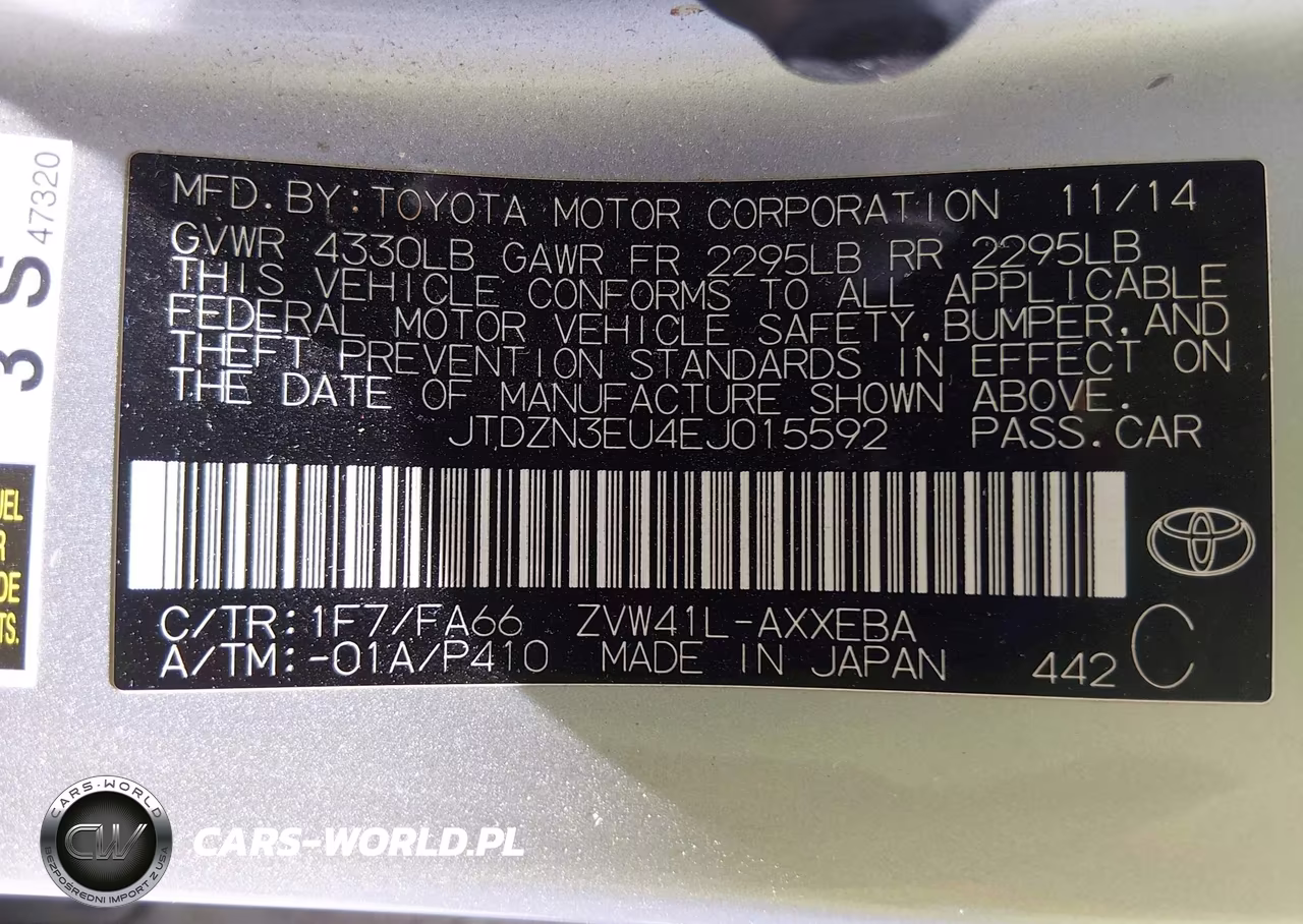 2014 Toyota Prius V Two VIN:JTDZN3EU4EJ015592 - 9