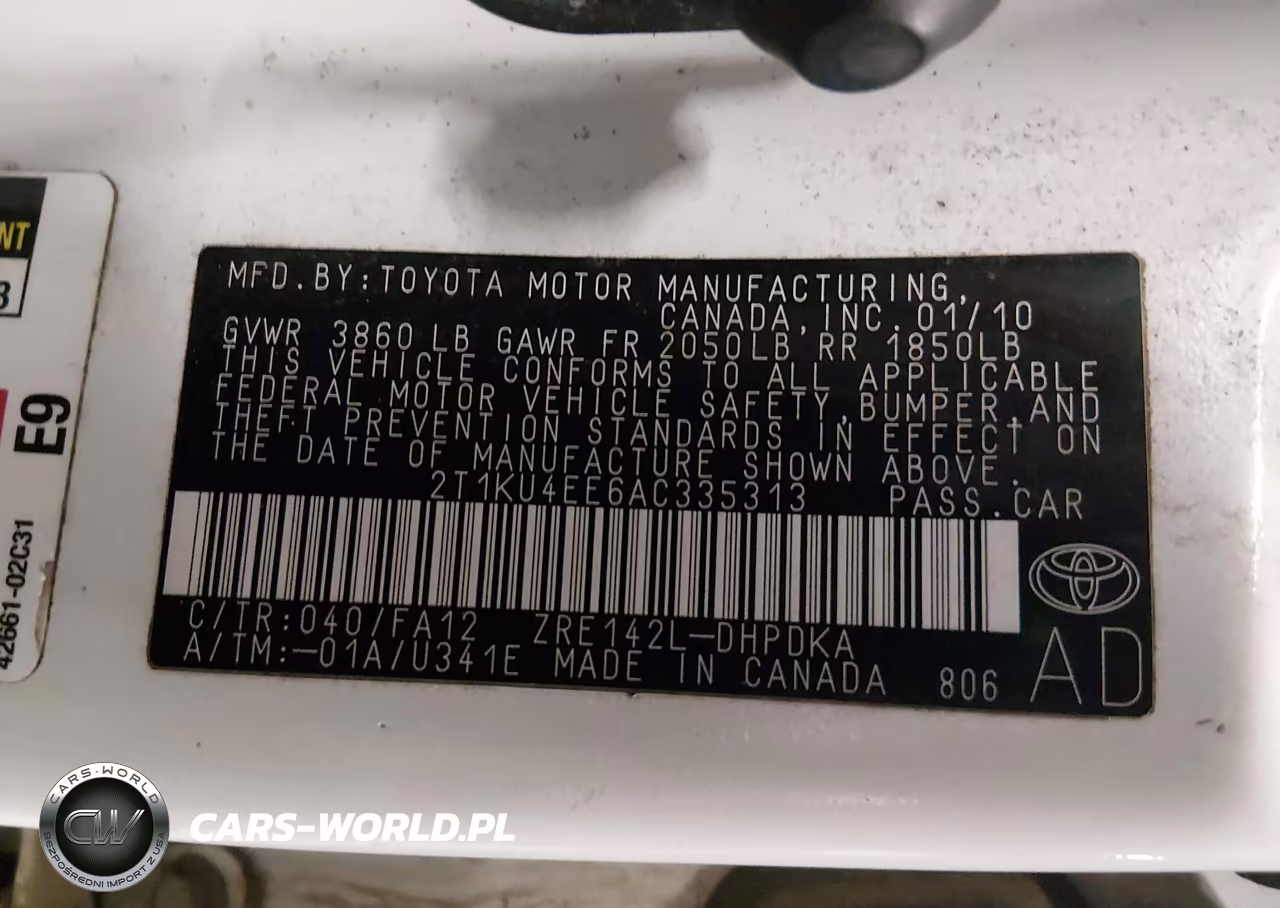 2010 Toyota Matrix VIN:2T1KU4EE6AC335313 - 9