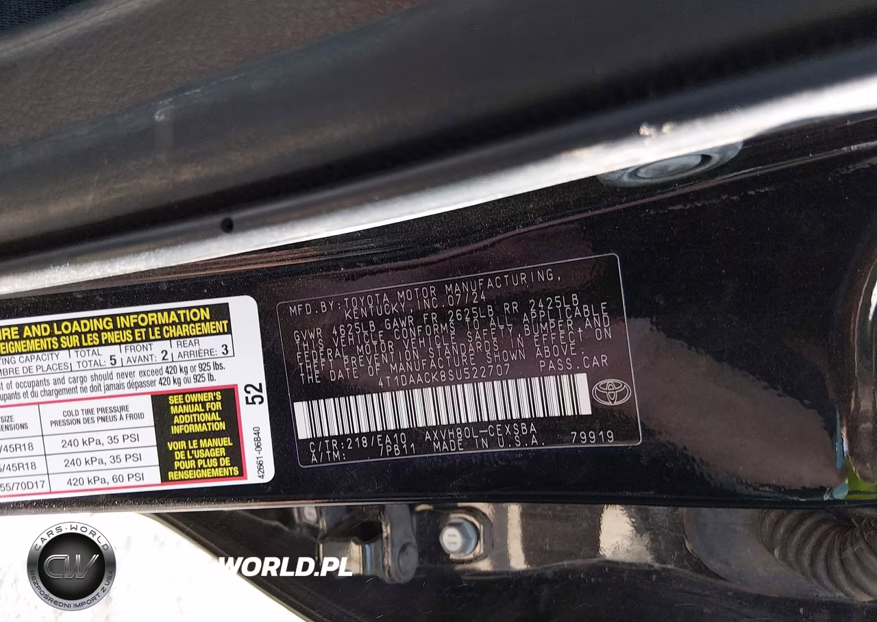 2025 Toyota Camry Se VIN:4T1DAACK8SU522707 - 9