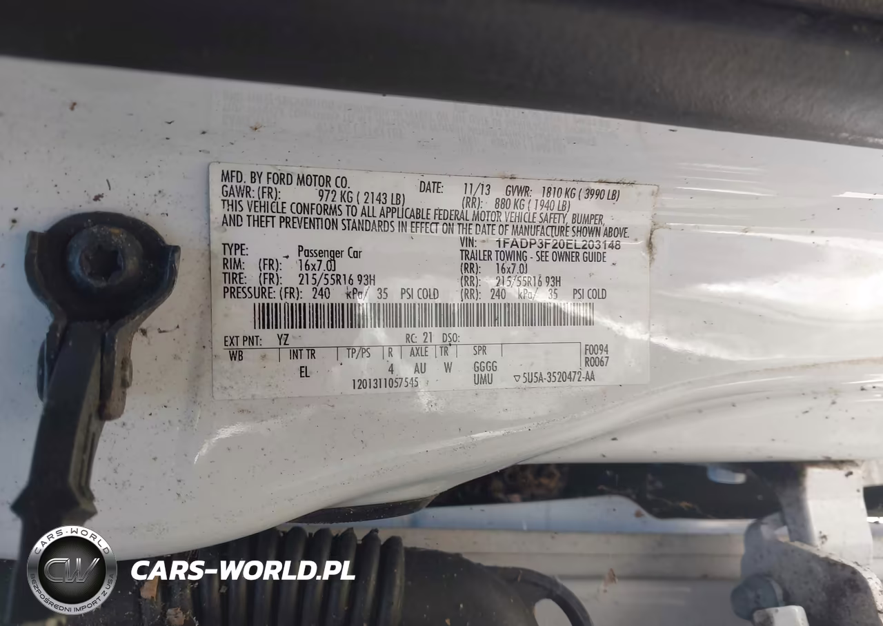2014 Ford Focus Se VIN:1FADP3F20EL203148 - 9