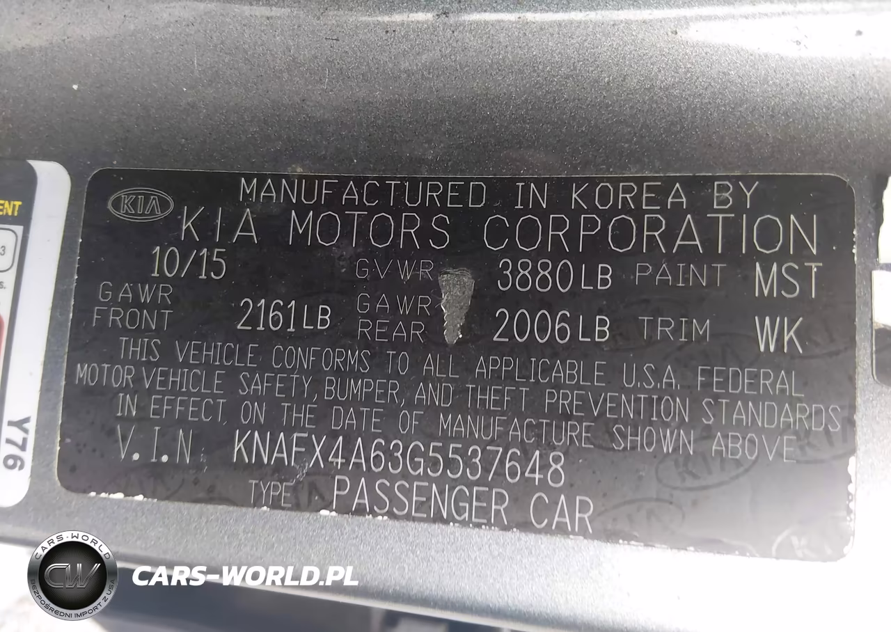 2016 Kia Forte Lx VIN:KNAFX4A63G5537648 - 9