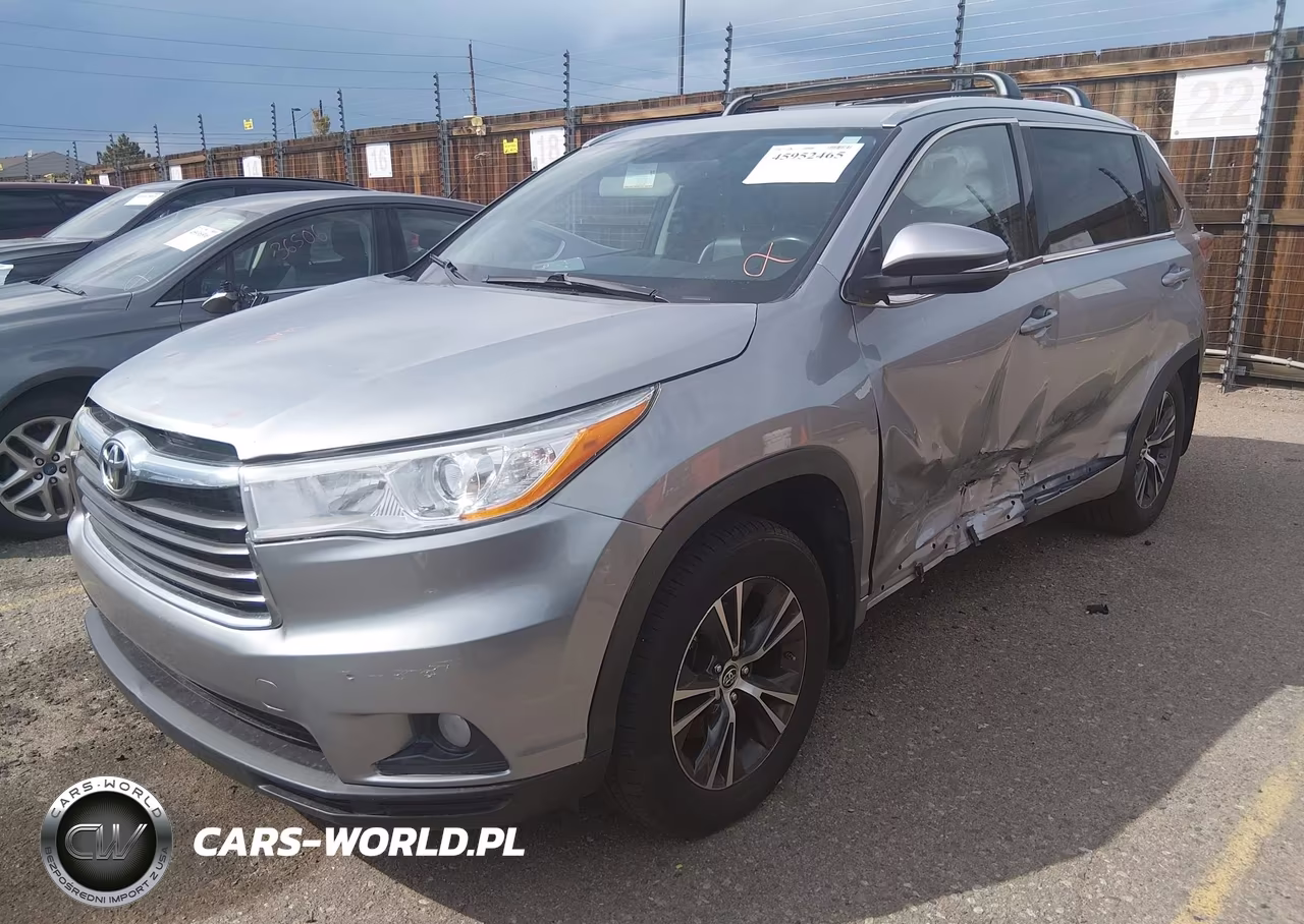 2016 Toyota Highlander Xle VIN:5TDJKRFHXGS237408 - 2