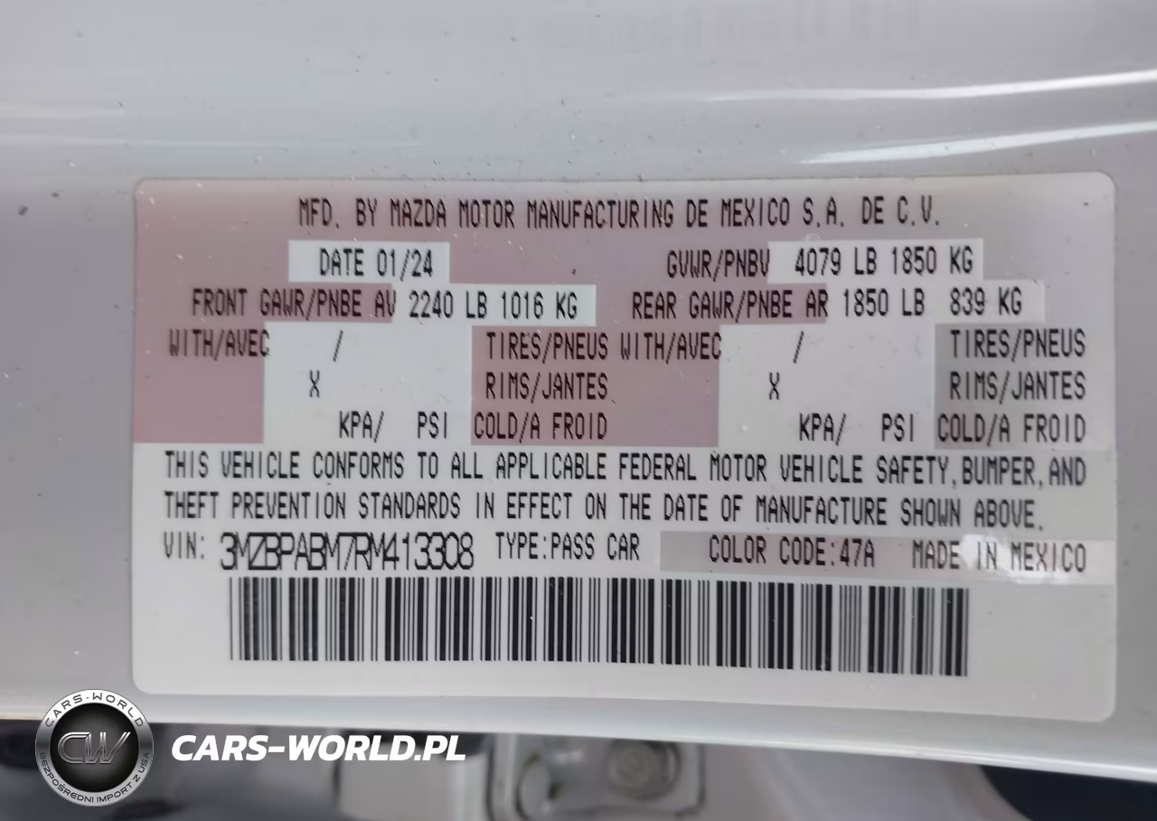 2024 Mazda Mazda3 2.5 S Select Sport VIN:3MZBPABM7RM413308 - 9