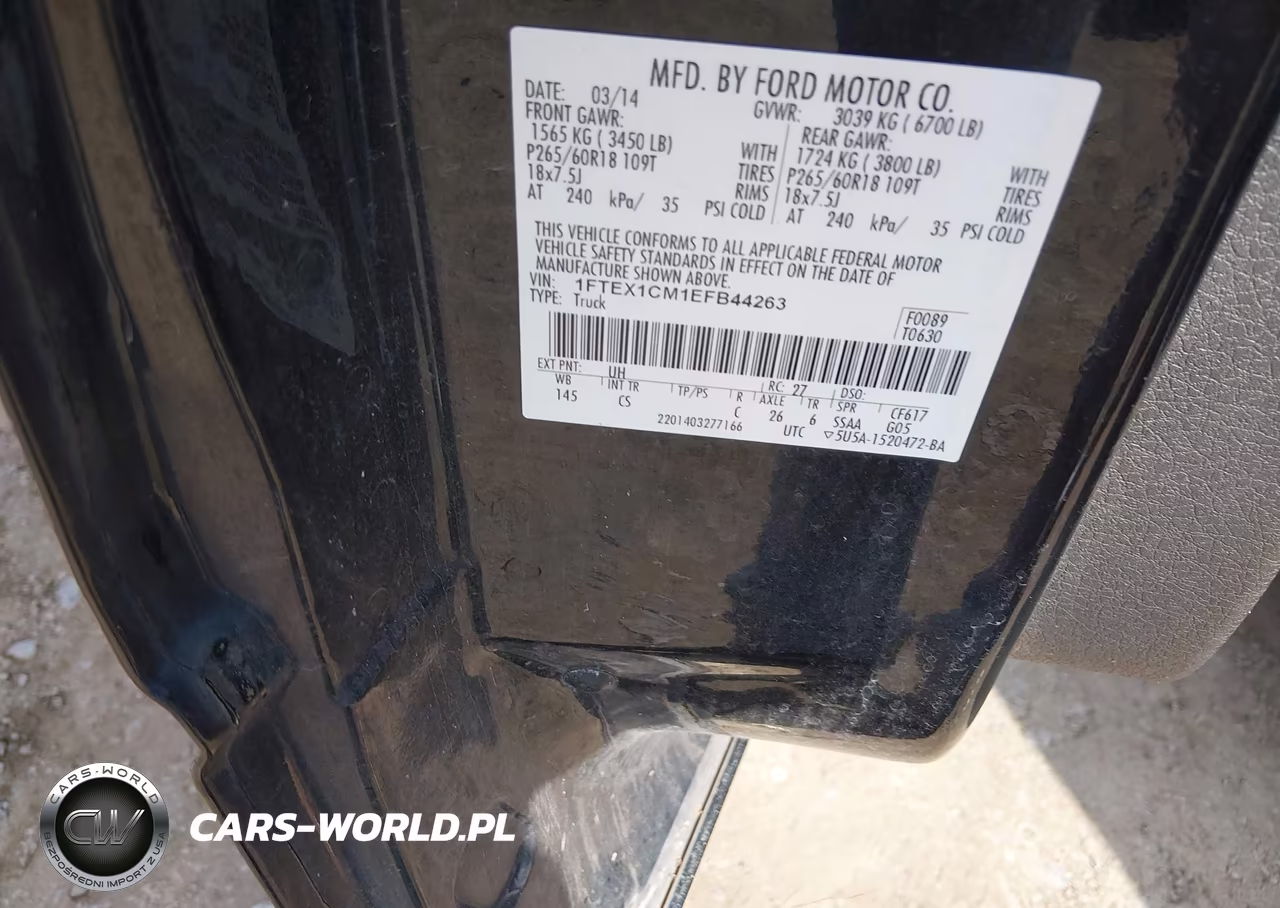 2014 Ford F-150 Stx VIN:1FTEX1CM1EFB44263 - 9