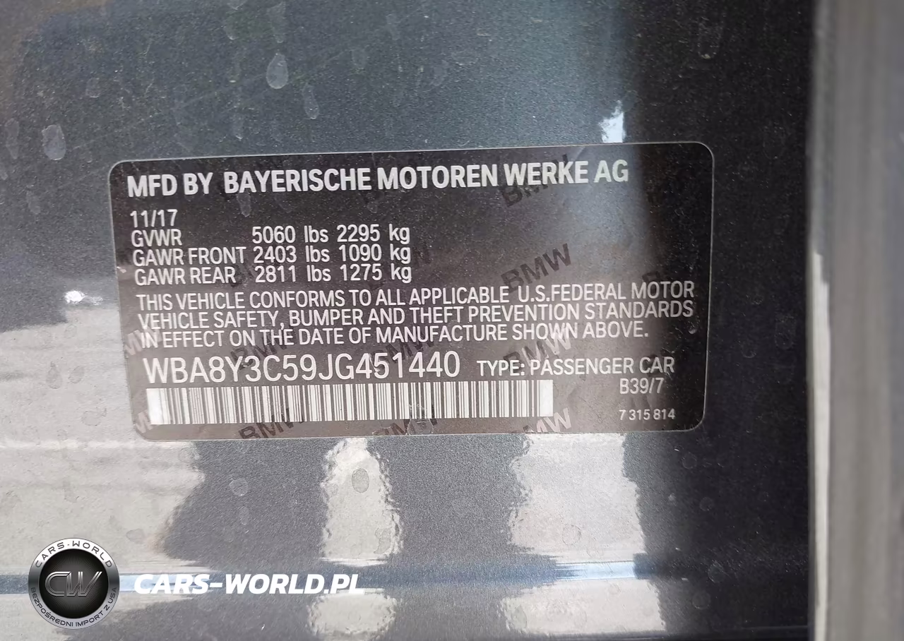 2018 BMW 340I Gran Turismo xDrive VIN:WBA8Y3C59JG451440 - 9