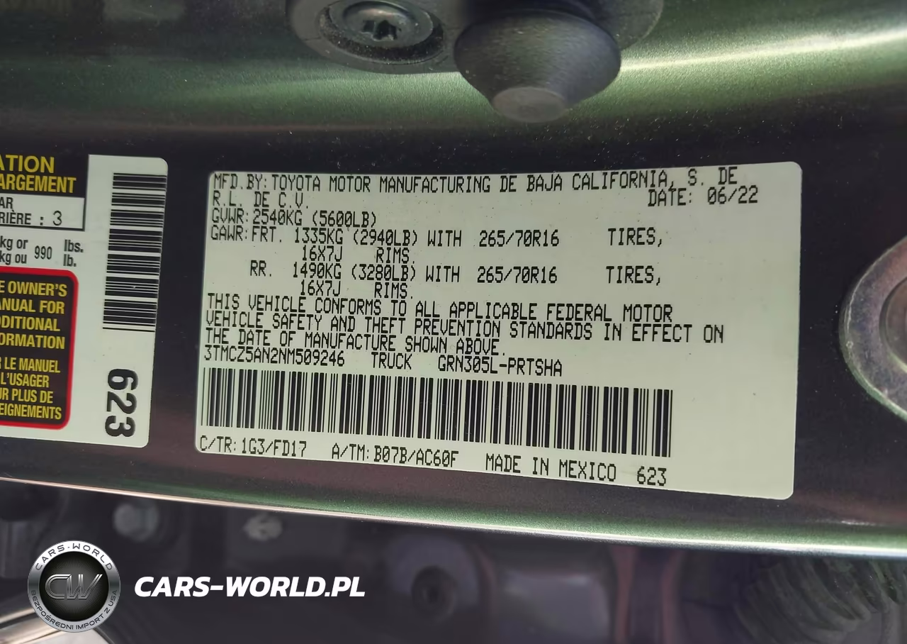 2022 Toyota Tacoma Trd Off Road VIN:3TMCZ5AN2NM509246 - 9
