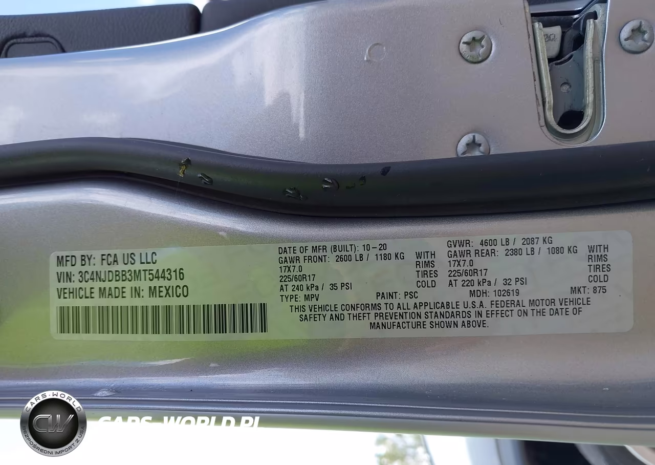2021 Jeep Compass Latitude 4X4 VIN:3C4NJDBB3MT544316 - 9