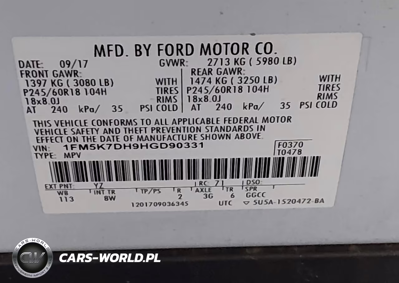 2017 Ford Explorer Xlt VIN:1FM5K7DH9HGD90331 - 9